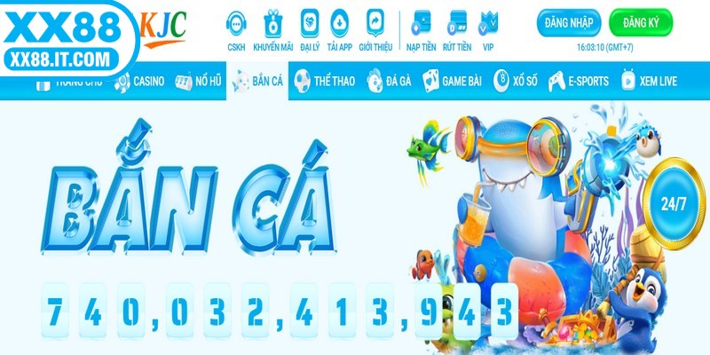 Bắn cá XX88 mở ra một thế giới đại dương giả lập đầy cuốn hút
