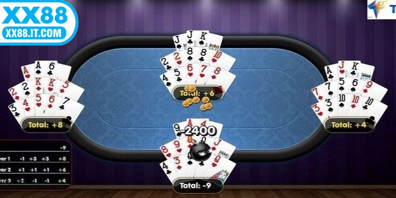 Một phần thiết yếu trong cách chơi xập xám chính là tính điểm