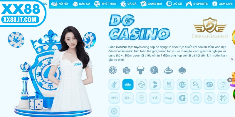 DG Casino cho bạn giao lưu cùng dealer đến từ nhiều quốc gia