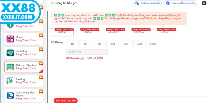 Lựa chọn cách nạp tiền phù hợp nhất cho bản thân 