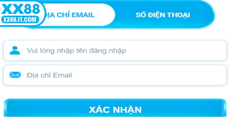 Hướng dẫn lấy lại mật khẩu XX88 an toàn