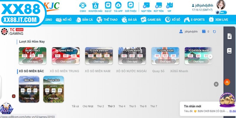 Các sản phẩm xổ số XX88 đặc sắc nhất