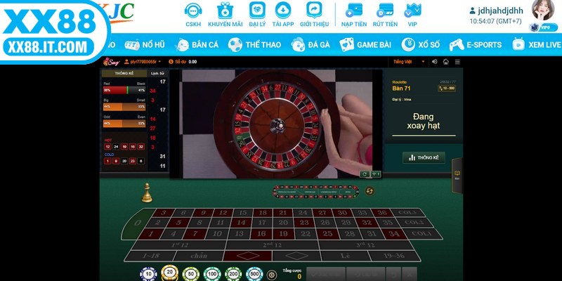 Roulette là trò chơi có tỷ lệ chiến thắng cực kỳ cao tại nhà cái này 